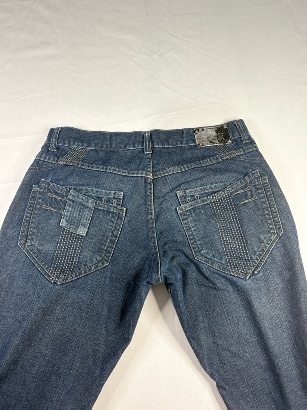 y2K 2000s grunge skater style Dark Wash Baggy Jeans | $23.99